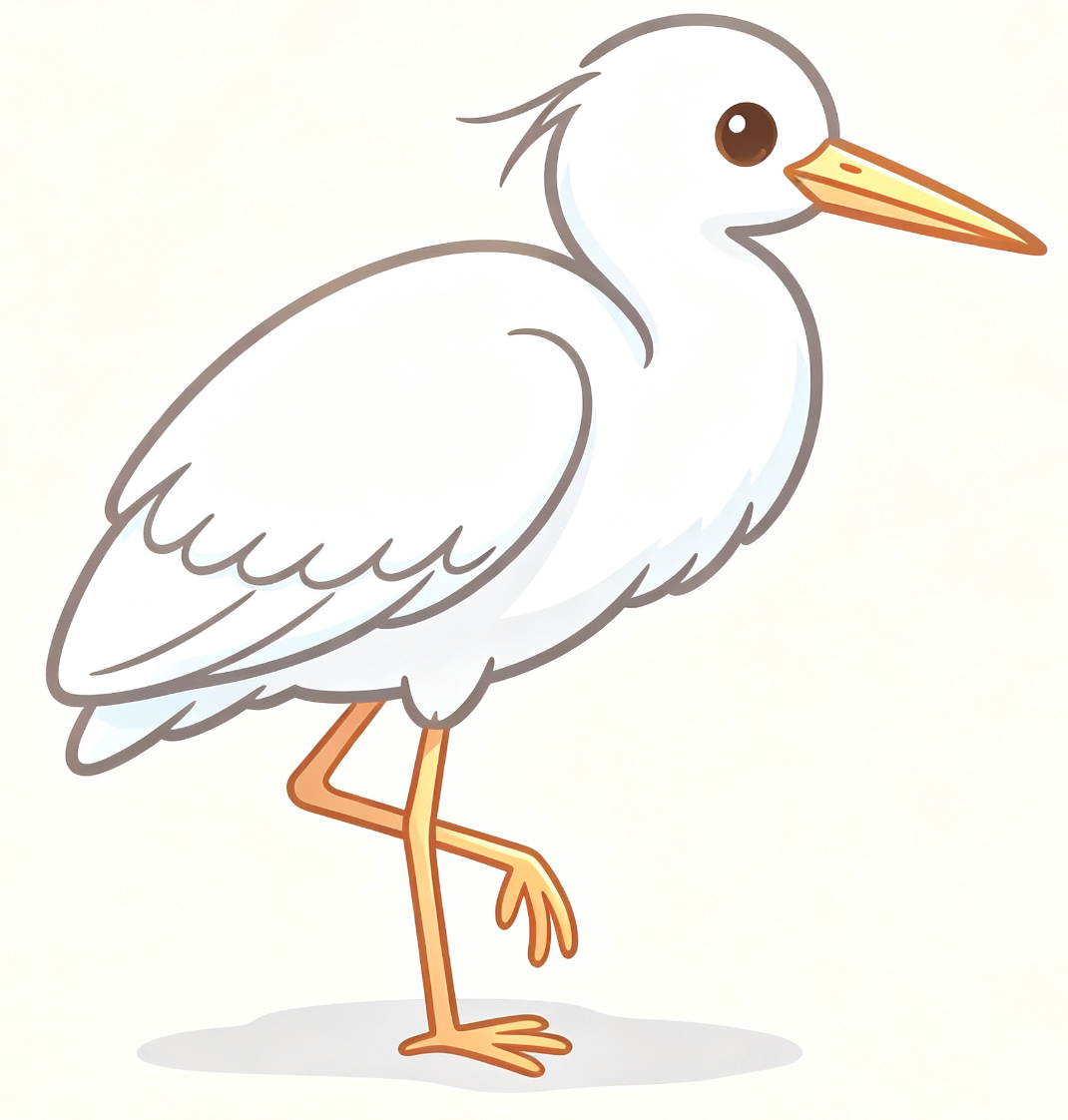 Egret Lang mascot